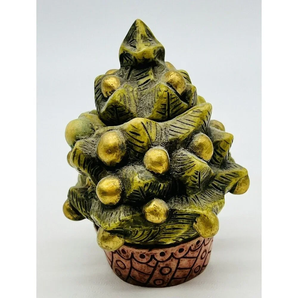 Harmony Ball Pot Bellys Green Gleamer Christmas Tree Seasonal Figurine‎ 2002